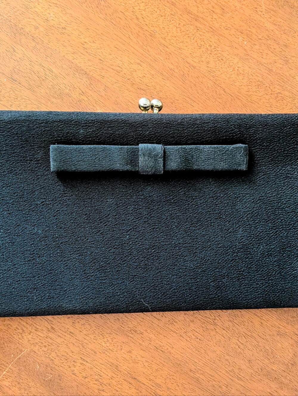 Vintage Black Harry Lavine Clutch With Chain.